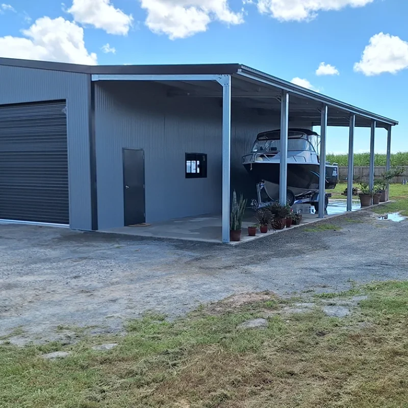 Completed boat shed project