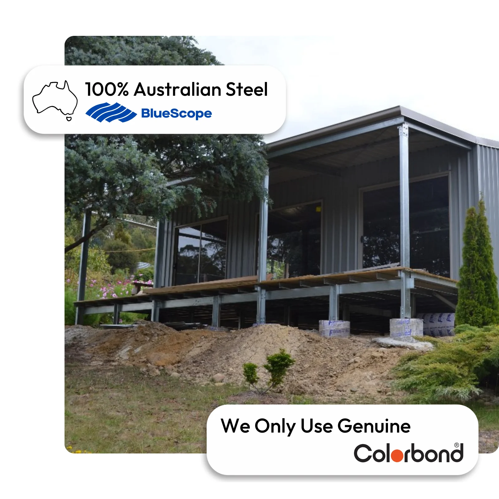 She Sheds -
Built Tough with
COLORBOND®
Steel