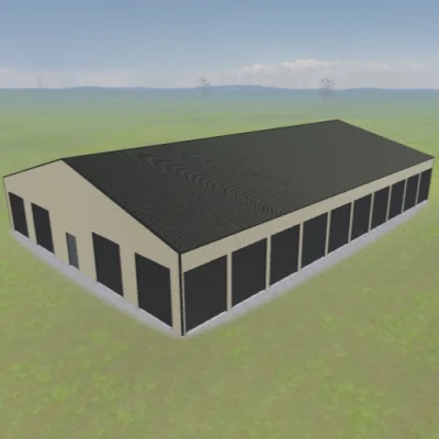 Australian-made self storage building with multiple units and roller doors featuring Woodland Grey® roof and Paperbark® walls.