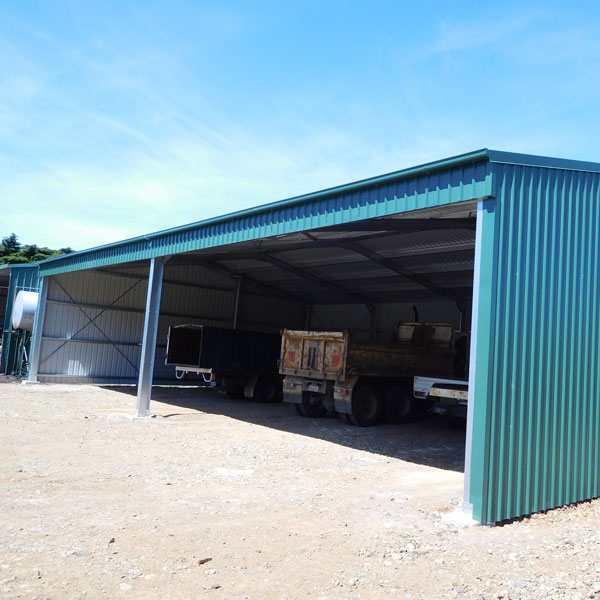 Rural Farm Shed Storing Machinery and Vehicles