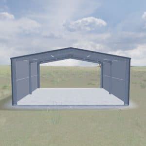 render of carport with 2 side walls