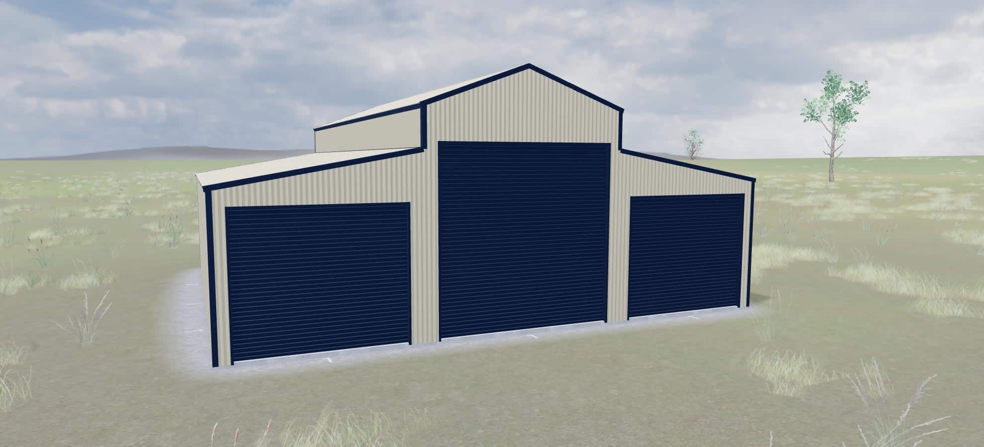 Render of an American style Barn