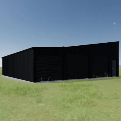 Australian-made garage kit with multiple roller doors and a personal door featuring Monument® roof and walls.